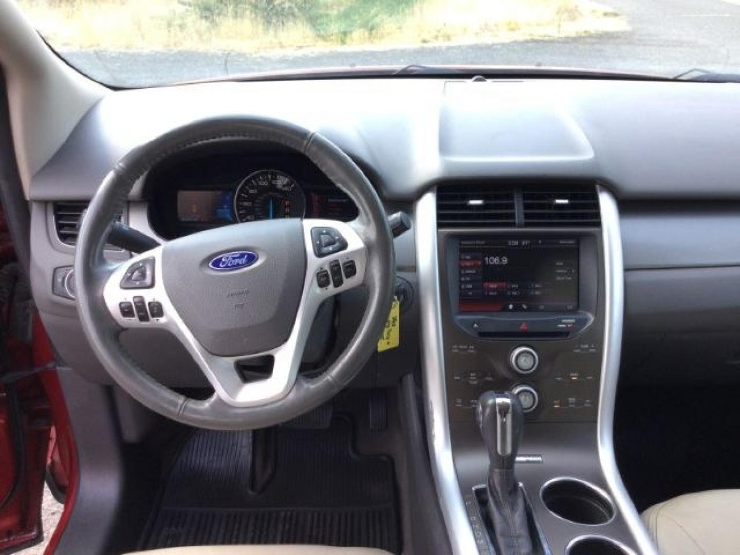 2012 Red Candy Metallic /Medium Light Stone Leather Interior Ford Edge SEL AWD (2FMDK4JC5CB) with an 3.5L V6 DOHC 24V engine, 6-Speed Automatic transmission, located at 1801 Main Street, Lewiston, 83501, (208) 743-9371, 46.417065, -117.004799- Photo#6