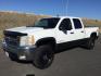 2008 Summit White /Ebony Cloth Interior Chevrolet Silverado 2500HD LT2 Crew Cab Std. Box 4WD (1GCHK23608F) with an 6.6L V8 OHV 32V TURBO DIESEL engine, 6-Speed Automatic transmission, located at 1801 Main Street, Lewiston, 83501, (208) 743-9371, 46.417065, -117.004799 - Photo#0