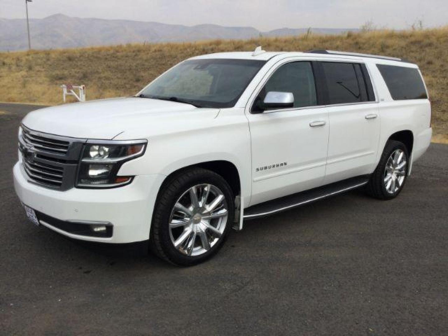 2016 Summit White /Jet Black, premium leather Chevrolet Suburban LTZ 4WD (1GNSKJKC6GR) with an 5.3L V8 OHV 16V engine, 6-Speed Automatic transmission, located at 1801 Main Street, Lewiston, 83501, (208) 743-9371, 46.417065, -117.004799 - Photo#0