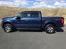 2018 Blue Jeans Metallic /Black, leather Ford F-150 Lariat SuperCrew 5.5-ft. Bed 4WD (1FTEW1E50JF) with an 5.0L V8 OHV 32V engine, 10-speed automatic transmission, located at 1801 Main Street, Lewiston, 83501, (208) 743-9371, 46.417065, -117.004799- Photo#1