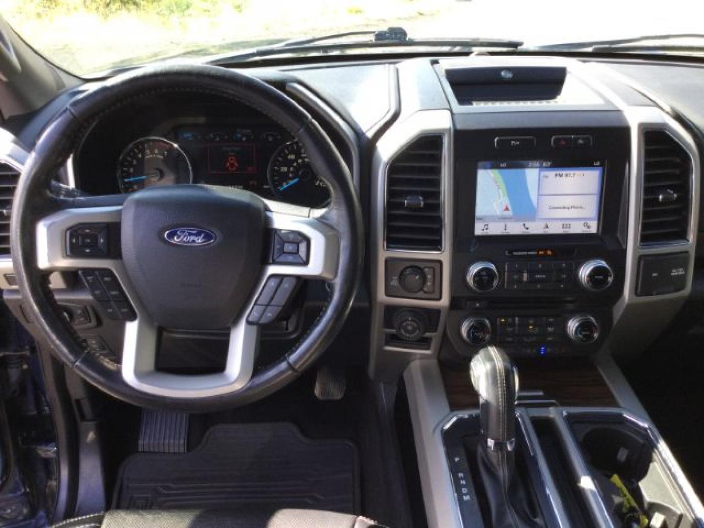 2018 Blue Jeans Metallic /Black, leather Ford F-150 Lariat SuperCrew 5.5-ft. Bed 4WD (1FTEW1E50JF) with an 5.0L V8 OHV 32V engine, 10-speed automatic transmission, located at 1801 Main Street, Lewiston, 83501, (208) 743-9371, 46.417065, -117.004799- Photo#6
