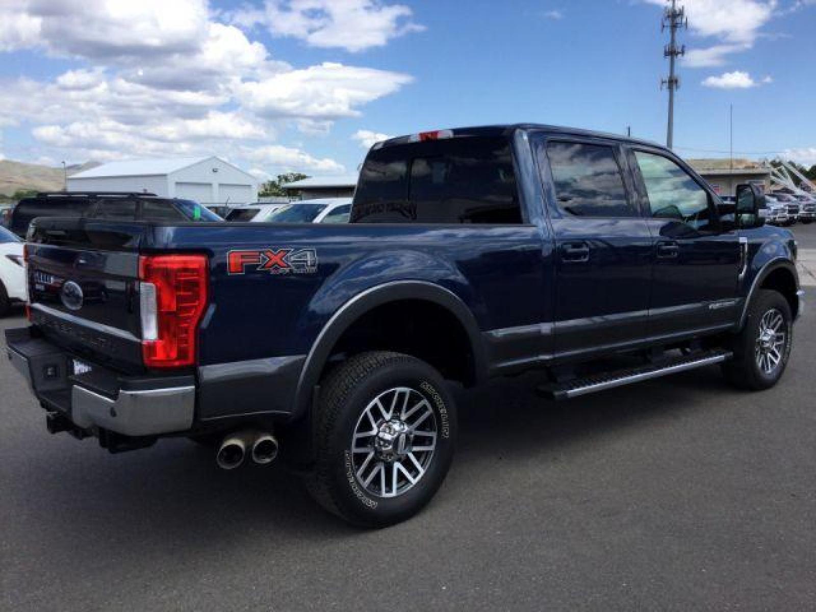 2018 Blue Jeans Metallic/Magnetic Metallic /Black, leather Ford F-350 SD Lariat Crew Cab 4WD (1FT8W3BT0JE) with an 6.7L V8 OHV 16V DIESEL engine, 6-Speed Automatic transmission, located at 1801 Main Street, Lewiston, 83501, (208) 743-9371, 46.417065, -117.004799 - Photo #15