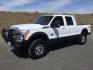 2015 Oxford White/Gray /Black Leather Ford F-350 SD Lariat Crew Cab 4WD (1FT8W3BT2FE) with an 6.7L V8 OHV 16V DIESEL engine, 6-Speed Automatic transmission, located at 1801 Main Street, Lewiston, 83501, (208) 743-9371, 46.417065, -117.004799 - Photo#0