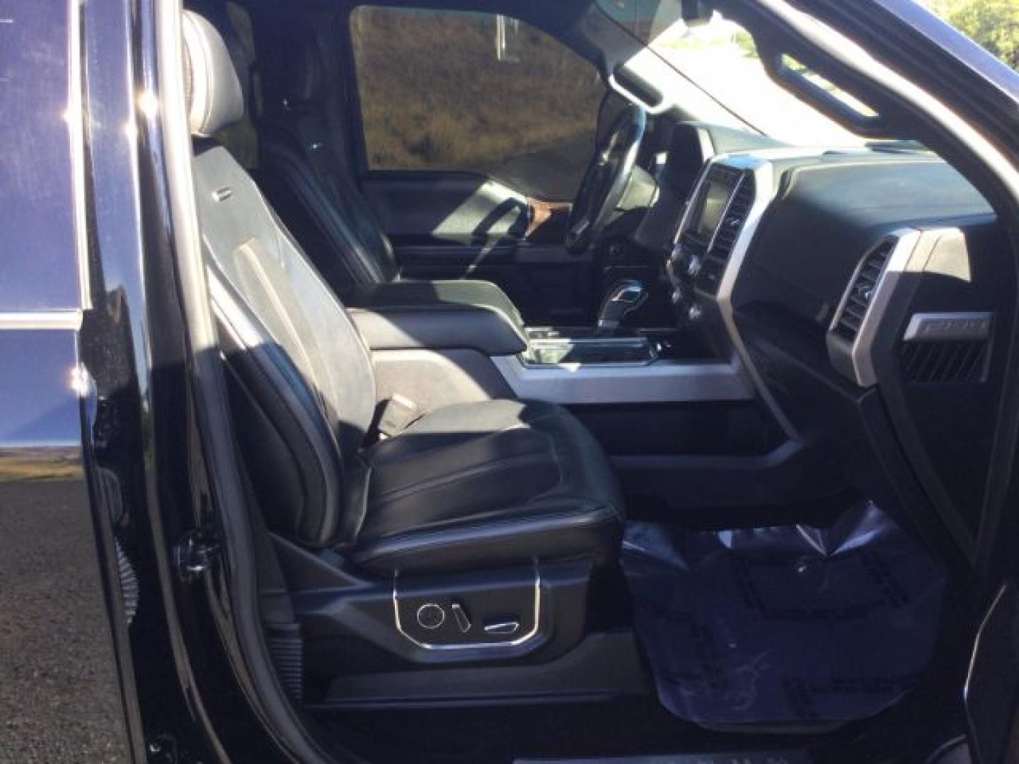 2017 Shadow Black /Black, premium leather Ford F-150 Platinum SuperCrew 6.5-ft. Bed 4WD (1FTFW1EG7HF) with an 3.5 V6 engine, 6-Speed Automatic transmission, located at 1801 Main Street, Lewiston, 83501, (208) 743-9371, 46.417065, -117.004799- Photo#22