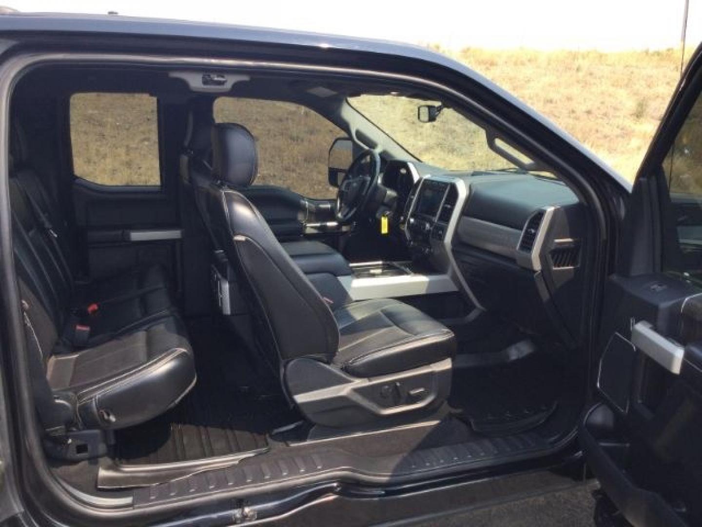 2020 Agate Black/Magnetic Metallic /Black, leather Ford F-350 SD Lariat SuperCab 4WD (1FT8X3BT4LE) with an 6.7L V8 OHV 16V DIESEL engine, 6-Speed Automatic transmission, located at 1801 Main Street, Lewiston, 83501, (208) 743-9371, 46.417065, -117.004799- Photo#22