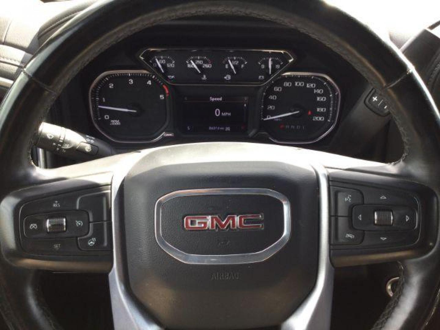 2023 Quicksilver Metallic /Black Cloth GMC Sierra 2500HD 4WD Crew Cab Standard Bed SLE (1GT49MEY3PF) with an 6.6L V8 TURBO DIESEL engine, 10-speed automatic transmission, located at 1801 Main Street, Lewiston, 83501, (208) 743-9371, 46.417065, -117.004799 - Photo#22