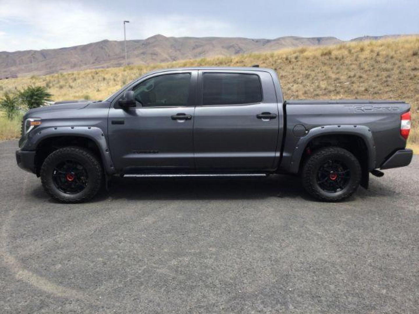 2020 Magnetic Grey Metallic /BLACK LEATHER w/Red stitching Toyota Tundra Crew Cab TRD Pro 4WD 5.7L V8 (5TFDY5F11LX) with an I-FORCE 5.7L V-8 DOHC engine, 6-Speed Automatic transmission, located at 1801 Main Street, Lewiston, 83501, (208) 743-9371, 46.417065, -117.004799 - Photo#1