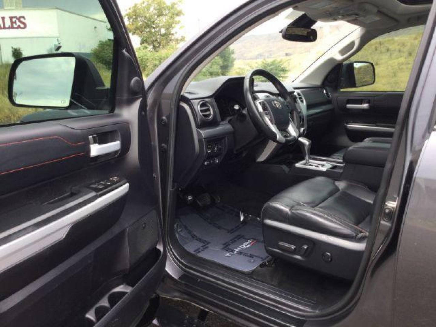 2020 Magnetic Grey Metallic /BLACK LEATHER w/Red stitching Toyota Tundra Crew Cab TRD Pro 4WD 5.7L V8 (5TFDY5F11LX) with an I-FORCE 5.7L V-8 DOHC engine, 6-Speed Automatic transmission, located at 1801 Main Street, Lewiston, 83501, (208) 743-9371, 46.417065, -117.004799 - Photo#4