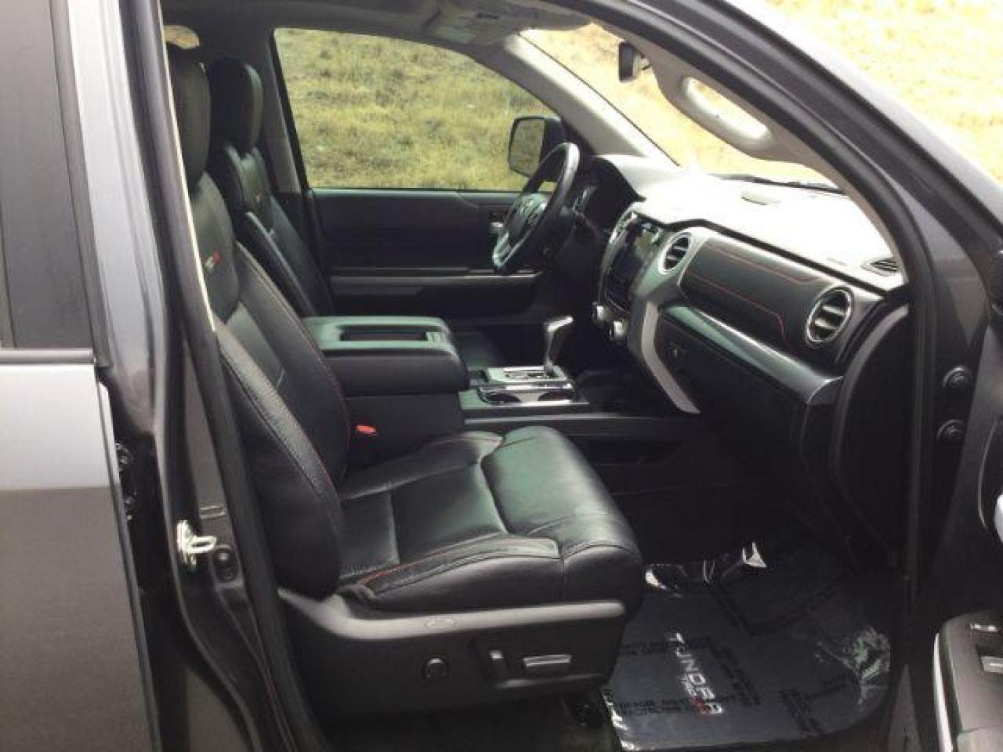 2020 Magnetic Grey Metallic /BLACK LEATHER w/Red stitching Toyota Tundra Crew Cab TRD Pro 4WD 5.7L V8 (5TFDY5F11LX) with an I-FORCE 5.7L V-8 DOHC engine, 6-Speed Automatic transmission, located at 1801 Main Street, Lewiston, 83501, (208) 743-9371, 46.417065, -117.004799 - Photo#22