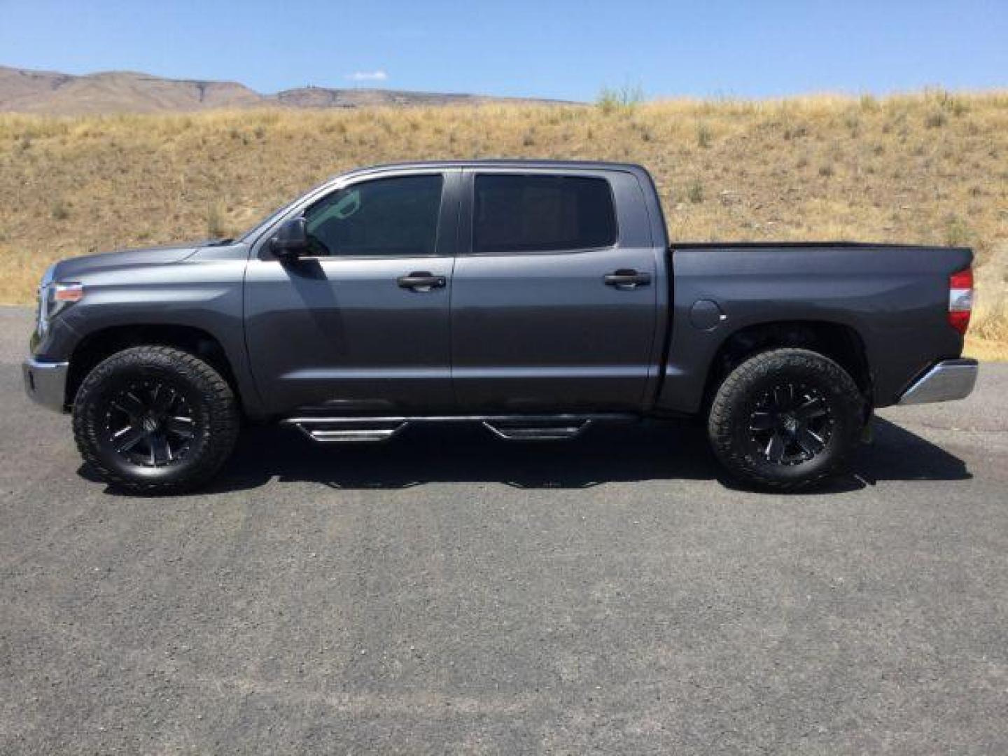 2018 Magnetic Gray Metallic /Graphite Toyota Tundra SR5 5.7L V8 (5TFDY5F12JX) with an I-FORCE 5.7L V-8 DOHC engine, 6-Speed Automatic transmission, located at 1801 Main Street, Lewiston, 83501, (208) 743-9371, 46.417065, -117.004799 - Photo#2