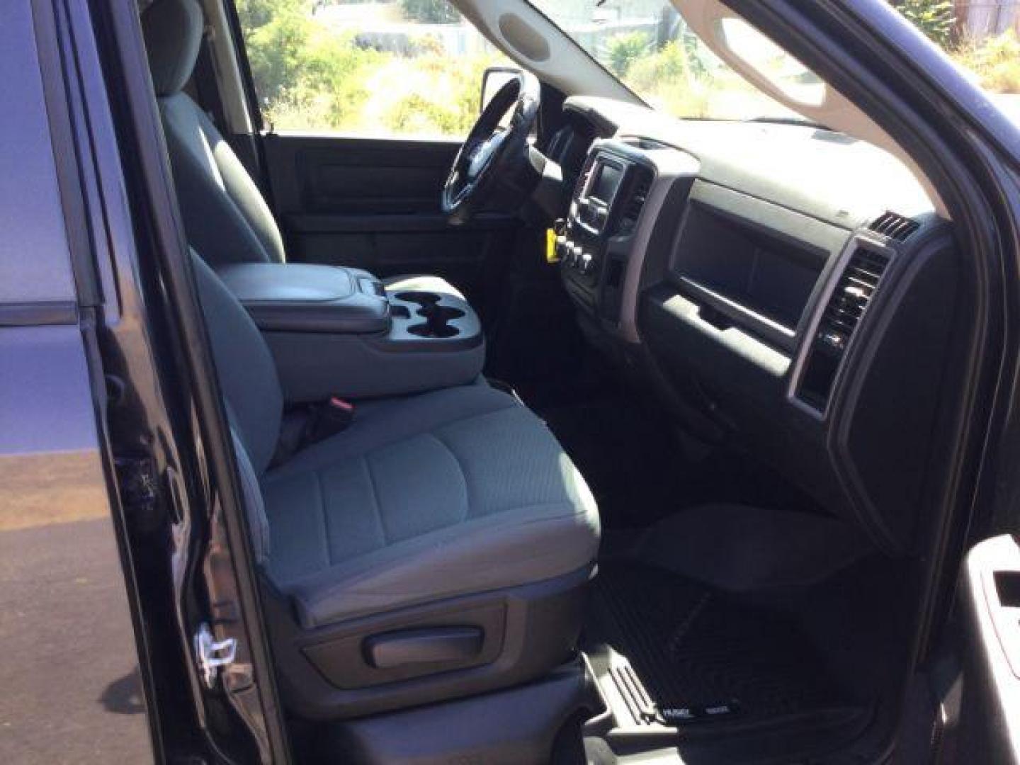 2017 Maximum Steel Metallic Clearcoat /Diesel Gray/Black Ram 1500 Express Crew Cab 4x2 5'7 Box (1C6RR6KG0HS) with an Pentastar 3.6L V-6 DOHC engine, Auto transmission, located at 1801 Main Street, Lewiston, 83501, (208) 743-9371, 46.417065, -117.004799 - Photo#18