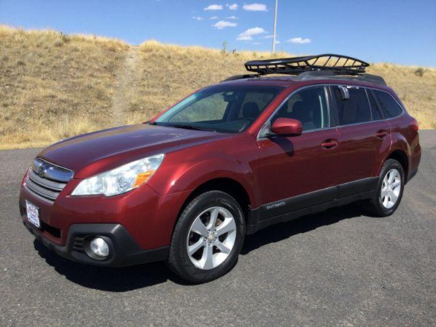 2014 Venetian Red Pearl /Black Subaru Outback 2.5i Premium (4S4BRBCC1E3) with an 2.5L H-4 DOHC engine, Automatic, CVT w/Manual Mode transmission, located at 1801 Main Street, Lewiston, 83501, (208) 743-9371, 46.417065, -117.004799 - Photo#0