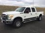 2011 Oxford White /Black Ford F-350 LARIAT (1FT8W3BTXBE) with an Powerstroke 6.7L V-8 diesel direct injection engine, 6-SPEED AUTOMATIC transmission, located at 1801 Main Street, Lewiston, 83501, (208) 743-9371, 46.417065, -117.004799 - Photo#1