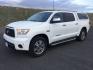 2011 Super White /Graphite Leather Interior Toyota Tundra Limited 5.7L CrewMax 4WD (5TFHY5F18BX) with an 5.7L V8 DOHC 32V engine, 6-Speed Automatic Overdrive transmission, located at 1801 Main Street, Lewiston, 83501, (208) 743-9371, 46.417065, -117.004799 - Photo#0