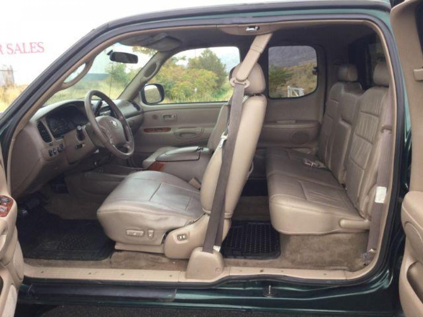 2003 Imperial Jade Mica /Oak Leather Toyota Tundra Limited V8 (5TBBT48163S) with an I-FORCE 4.7L V-8 DOHC engine, 4 speed automatic transmission, located at 1801 Main Street, Lewiston, 83501, (208) 743-9371, 46.417065, -117.004799 - Photo#4