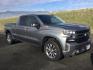 2021 Shadow Gray Metallic /Black Leather Chevrolet Silverado 1500 4WD Crew Cab Standard Bed RST (3GCUYEED8MG) with an EcoTec3 5.3L V-8 gasoline direct injection engine, 8-Speed Automatic transmission, located at 1801 Main Street, Lewiston, 83501, (208) 743-9371, 46.417065, -117.004799 - Photo#0