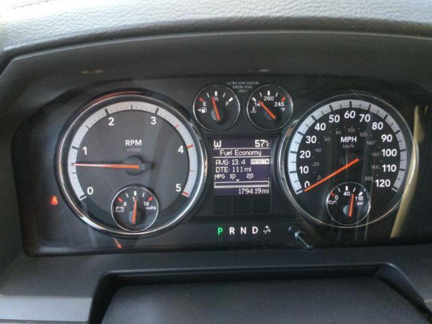 2012 Mineral Gray Metallic Clearcoat /Black Leather Ram 2500 Laramie (3C6UD5NL1CG) with an Cummins 6.7L I-6 diesel direct injection engine, 6-Speed Automatic transmission, located at 1801 Main Street, Lewiston, 83501, (208) 743-9371, 46.417065, -117.004799 - Photo#12