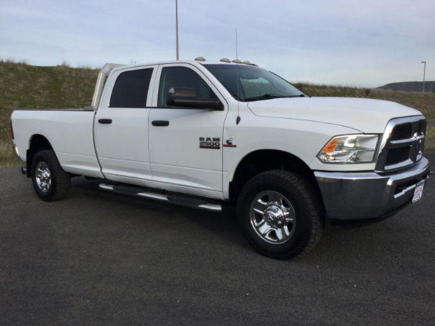 2015 Bright White Clearcoat /Diesel Gray/Black Ram 2500 Tradesman (3C6UR5HLXFG) with an Cummins 6.7L I-6 diesel direct injection engine, 6-Speed Automatic transmission, located at 1801 Main Street, Lewiston, 83501, (208) 743-9371, 46.417065, -117.004799 - Photo#1