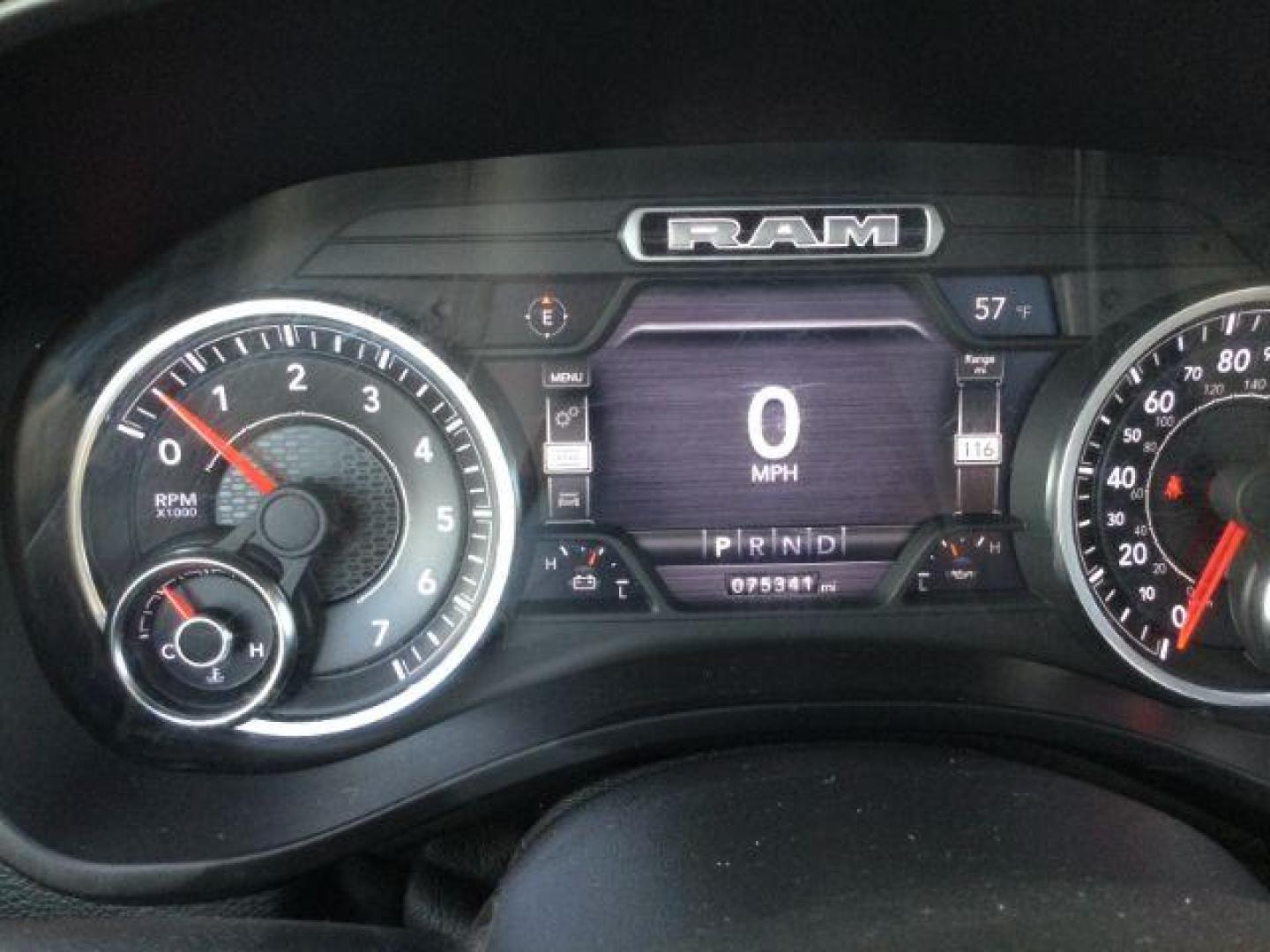 2019 Patriot Blue Pearlcoat /Diesel Gray/Black Ram 1500 Big Horn/Lone Star Crew Cab 4x4 5'7 Box (1C6SRFFT6KN) with an HEMI 5.7L V-8 variable valve control engine, 8-Speed Automatic transmission, located at 1801 Main Street, Lewiston, 83501, (208) 743-9371, 46.417065, -117.004799 - Photo#16