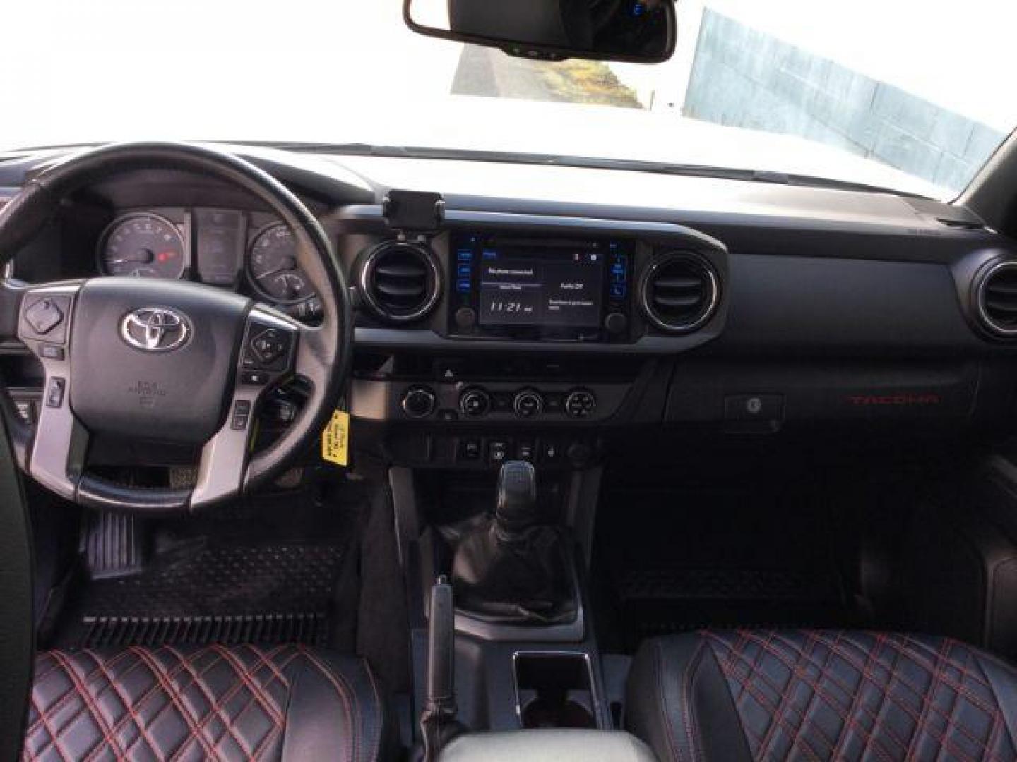 2018 Super White /BLACK LEATHER w/Red stitching Toyota Tacoma Crew Cab TRD Pro 4WD (5TFCZ5AN2JX) with an 3.5L V6 DOHC 24V engine, 6-Speed Manual Transmission transmission, located at 1801 Main Street, Lewiston, 83501, (208) 743-9371, 46.417065, -117.004799 - Photo#12