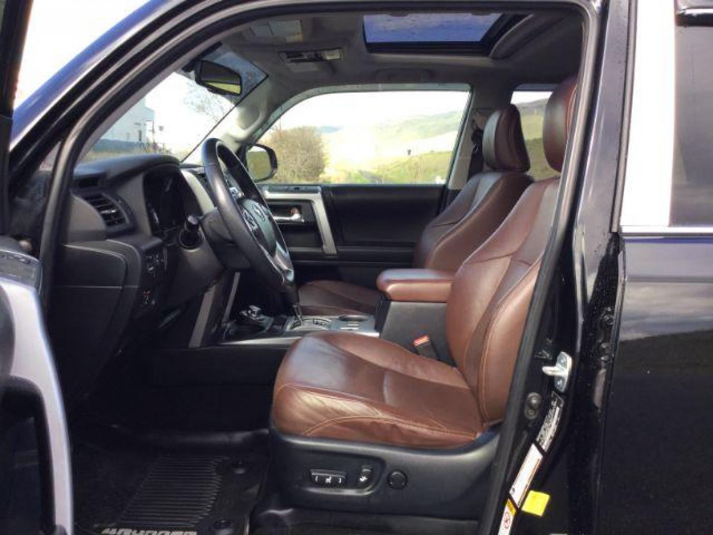 2017 Midnight Black Metallic /Redwood Toyota 4Runner Limited (JTEBU5JR5H5) with an 4L V-6 DOHC engine, Auto, 5-Spd SeqShft transmission, located at 1801 Main Street, Lewiston, 83501, (208) 743-9371, 46.417065, -117.004799 - Photo#4