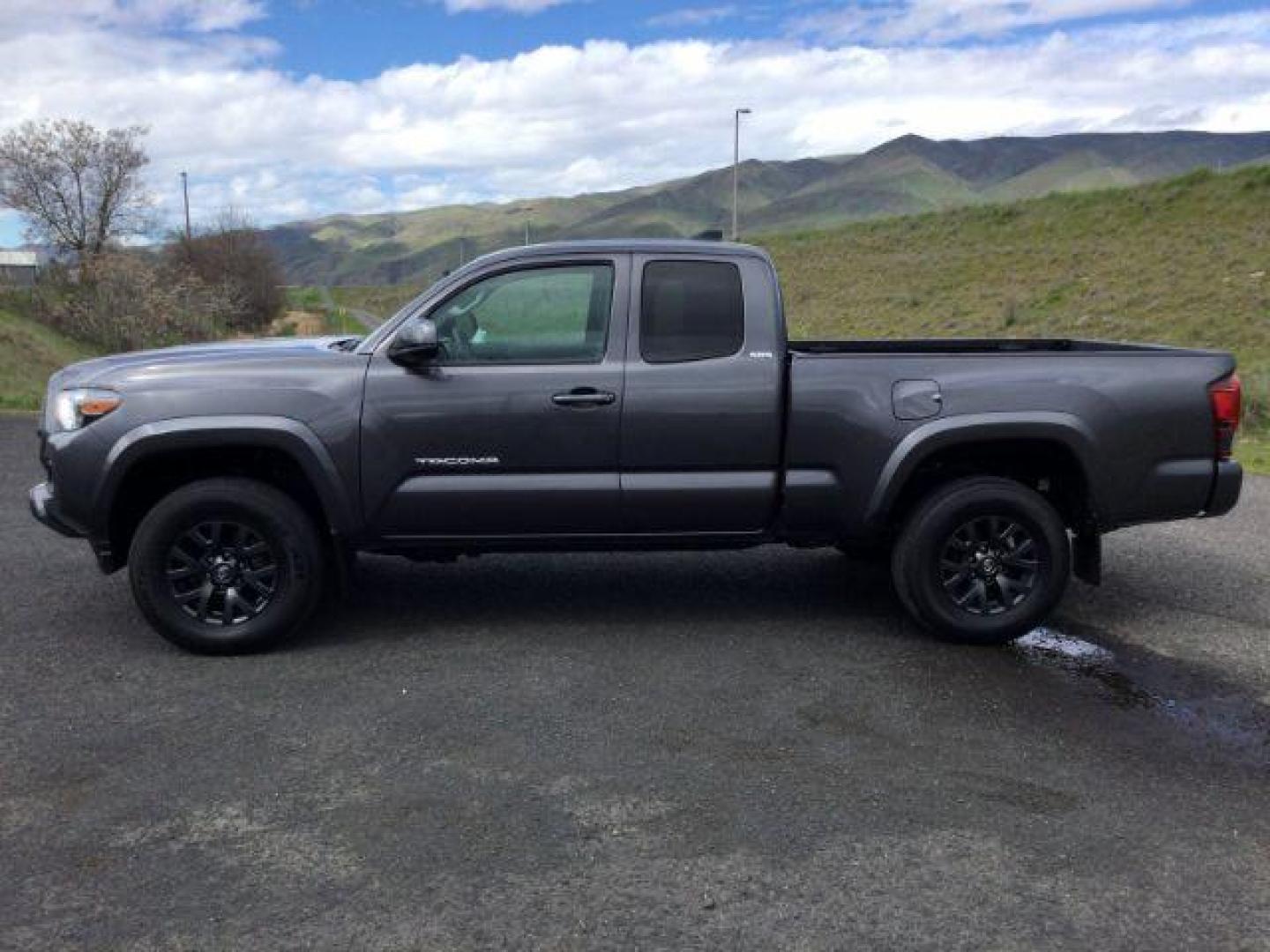2022 Magnetic Gray Metallic /Cement Toyota Tacoma SR5 V6 (3TYSZ5AN9NT) with an 3.5L V-6 port/direct injection engine, 6-Speed Automatic transmission, located at 1801 Main Street, Lewiston, 83501, (208) 743-9371, 46.417065, -117.004799 - Photo#1