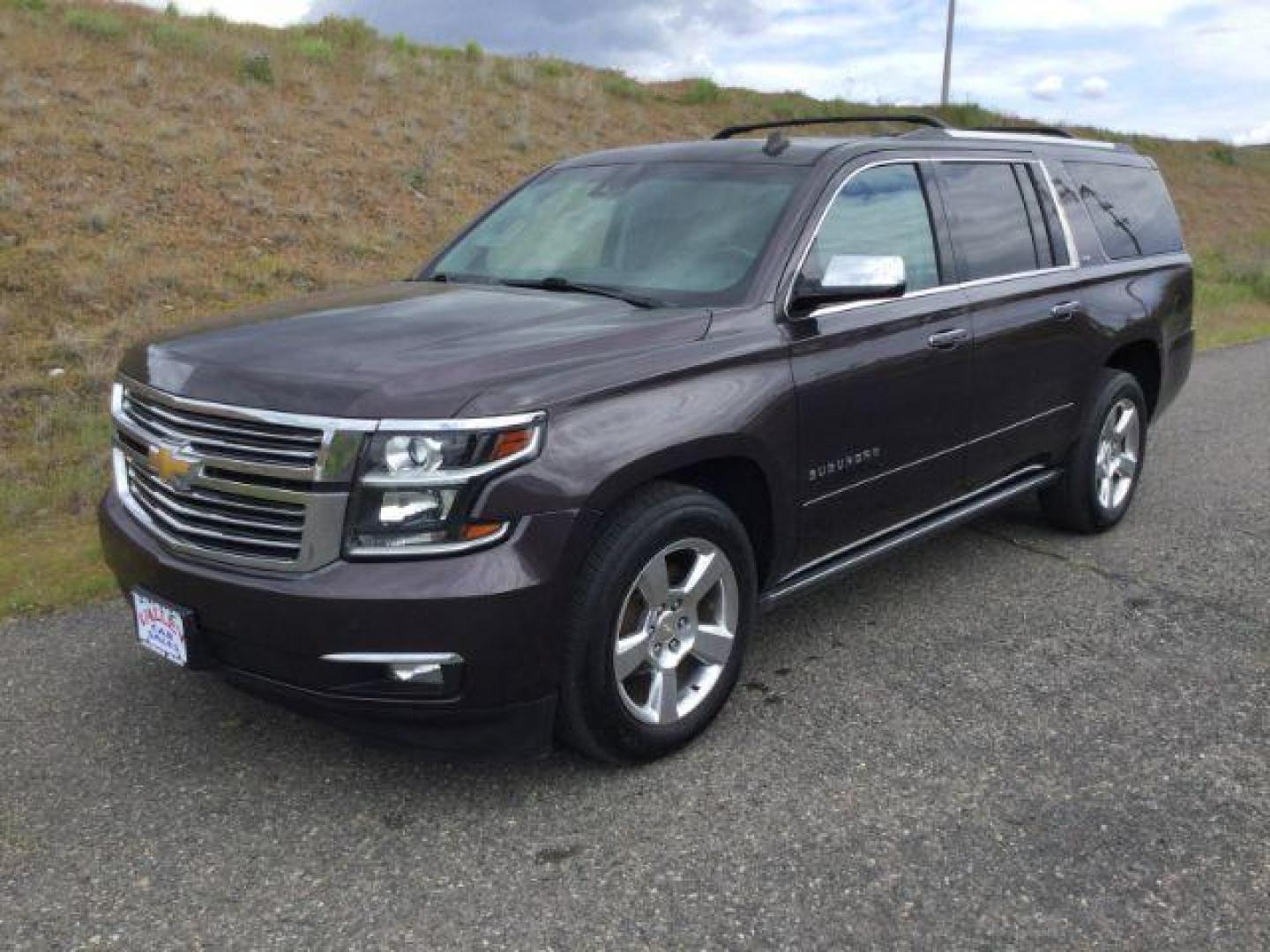 2015 Tungsten Metallic /Jet Black Chevrolet Suburban 1500 LTZ (1GNSKKKC7FR) with an EcoTec3 5.3L V-8 gasoline direct injection engine, 6-Speed Automatic transmission, located at 1801 Main Street, Lewiston, 83501, (208) 743-9371, 46.417065, -117.004799 - Photo#0