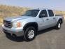 2013 Quicksilver Metallic /Ebony GMC Sierra 1500 SLE (3GTP2VE72DG) with an 5.3L V8 engine, 6-Speed Automatic transmission, located at 1801 Main Street, Lewiston, 83501, (208) 743-9371, 46.417065, -117.004799- Photo#1