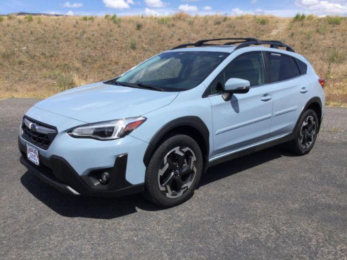 2021 Horizon Blue Pearl /black leather Subaru Crosstrek Limited (JF2GTHMC3M8) with an 2.5L H-4 gasoline direct injection engine, Automatic, CVT w/Lineartronic transmission, located at 1801 Main Street, Lewiston, 83501, (208) 743-9371, 46.417065, -117.004799 - Photo#1