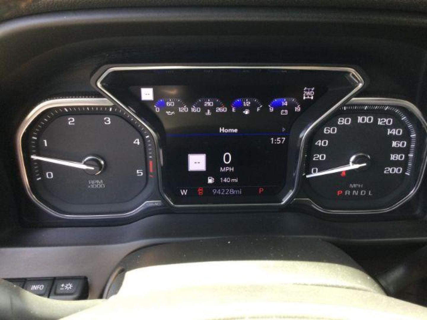 2022 Pacific Blue Metallic /Jet Black w/Kalahari Accents GMC Sierra 2500HD AT4 (1GT49PEY2NF) with an 6.6L V-8 gasoline direct injection engine, 10-speed automatic transmission, located at 1801 Main Street, Lewiston, 83501, (208) 743-9371, 46.417065, -117.004799 - Photo#14