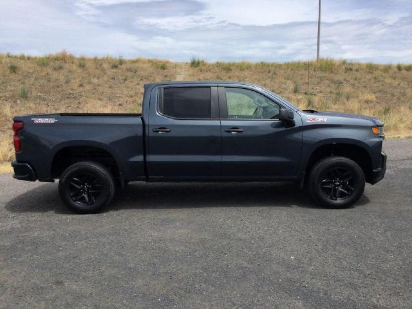 2019 Shadow Gray Metallic /Jet Black Chevrolet Silverado 1500 Custom Trail Boss (1GCPYCEF7KZ) with an EcoTec3 5.3L V-8 gasoline direct injection engine, 8-Speed Automatic transmission, located at 1801 Main Street, Lewiston, 83501, (208) 743-9371, 46.417065, -117.004799 - Photo#14