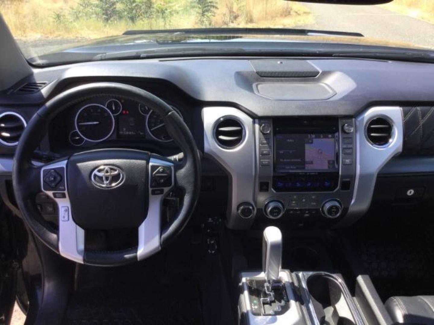 2015 Attitude Black Metallic /Black Leather Toyota Tundra Platinum 5.7L V8 (5TFAY5F12FX) with an I-FORCE 5.7L V-8 DOHC engine, 6-Speed Automatic transmission, located at 1801 Main Street, Lewiston, 83501, (208) 743-9371, 46.417065, -117.004799- Photo#5