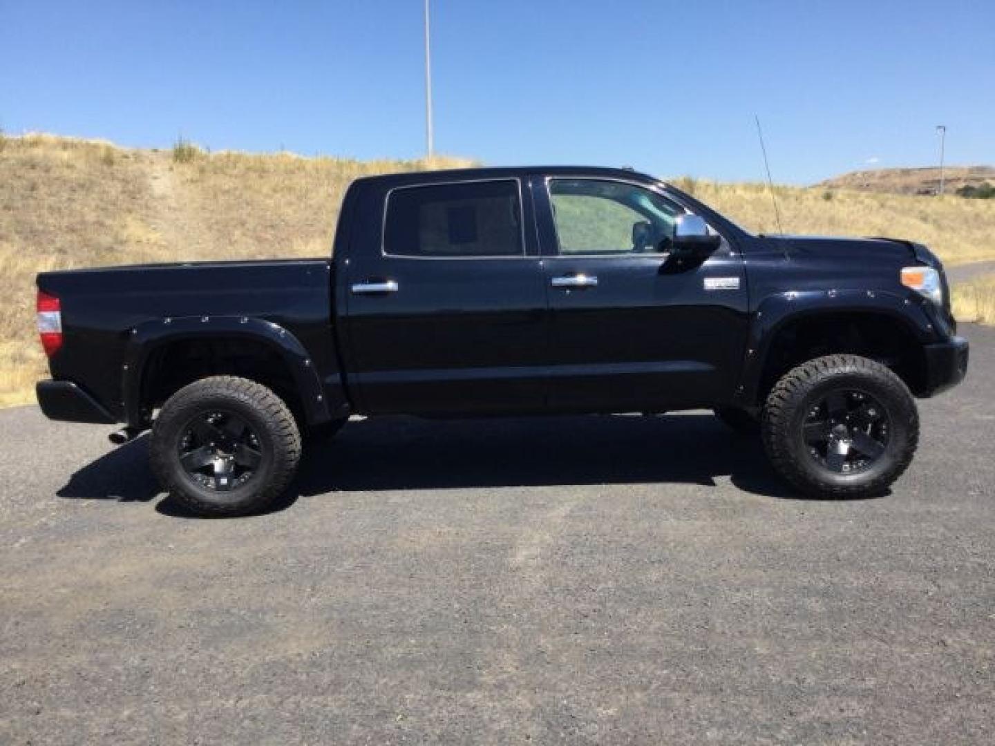 2015 Attitude Black Metallic /Black Leather Toyota Tundra Platinum 5.7L V8 (5TFAY5F12FX) with an I-FORCE 5.7L V-8 DOHC engine, 6-Speed Automatic transmission, located at 1801 Main Street, Lewiston, 83501, (208) 743-9371, 46.417065, -117.004799- Photo#11