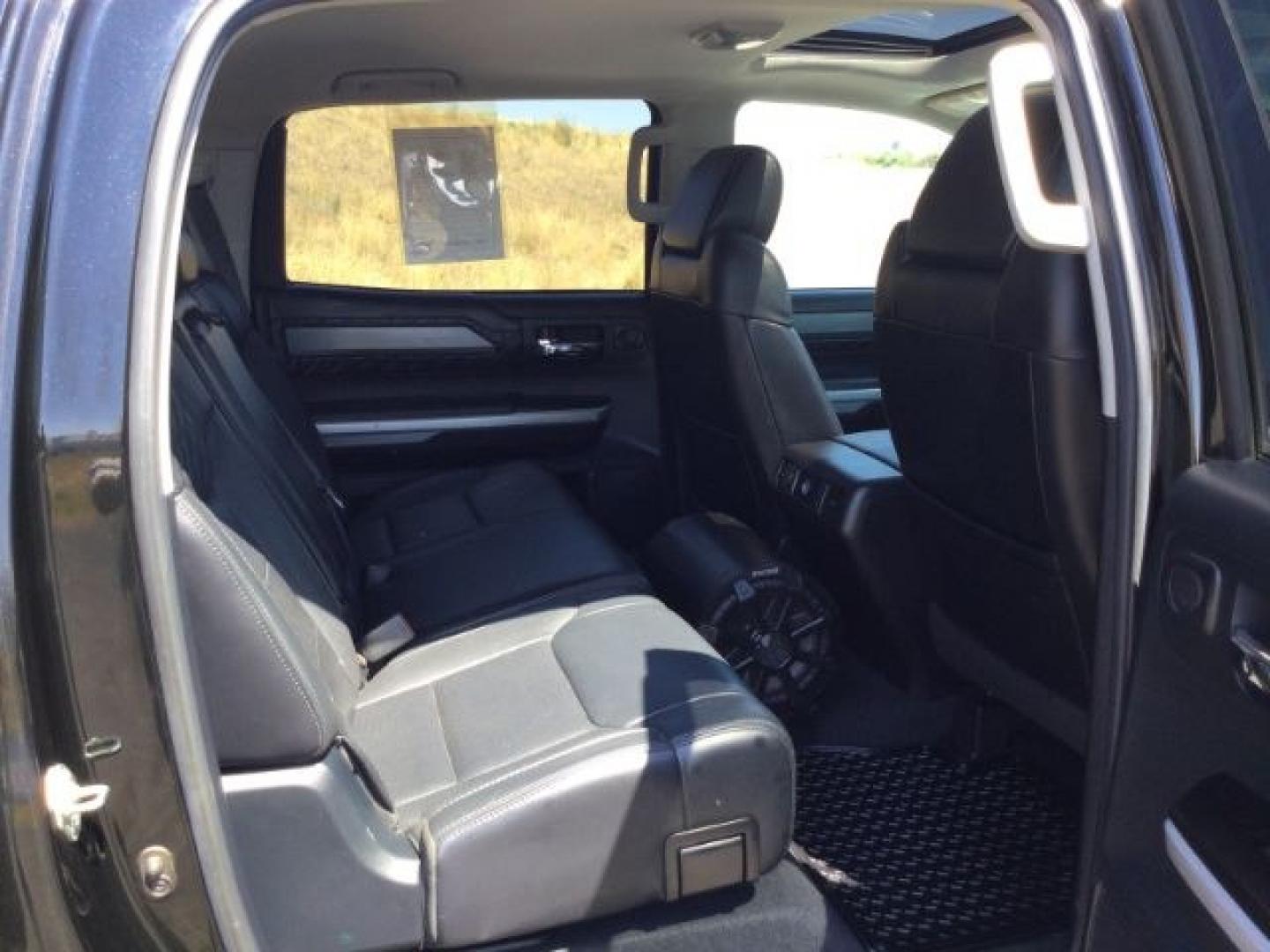 2015 Attitude Black Metallic /Black Leather Toyota Tundra Platinum 5.7L V8 (5TFAY5F12FX) with an I-FORCE 5.7L V-8 DOHC engine, 6-Speed Automatic transmission, located at 1801 Main Street, Lewiston, 83501, (208) 743-9371, 46.417065, -117.004799- Photo#19