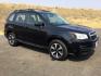2018 Crystal Black Silica /Black Subaru Forester 2.5i (JF2SJABC3JH) with an 2.5L H-4 DOHC engine, CVT Automatic transmission, located at 1801 Main Street, Lewiston, 83501, (208) 743-9371, 46.417065, -117.004799- Photo#0