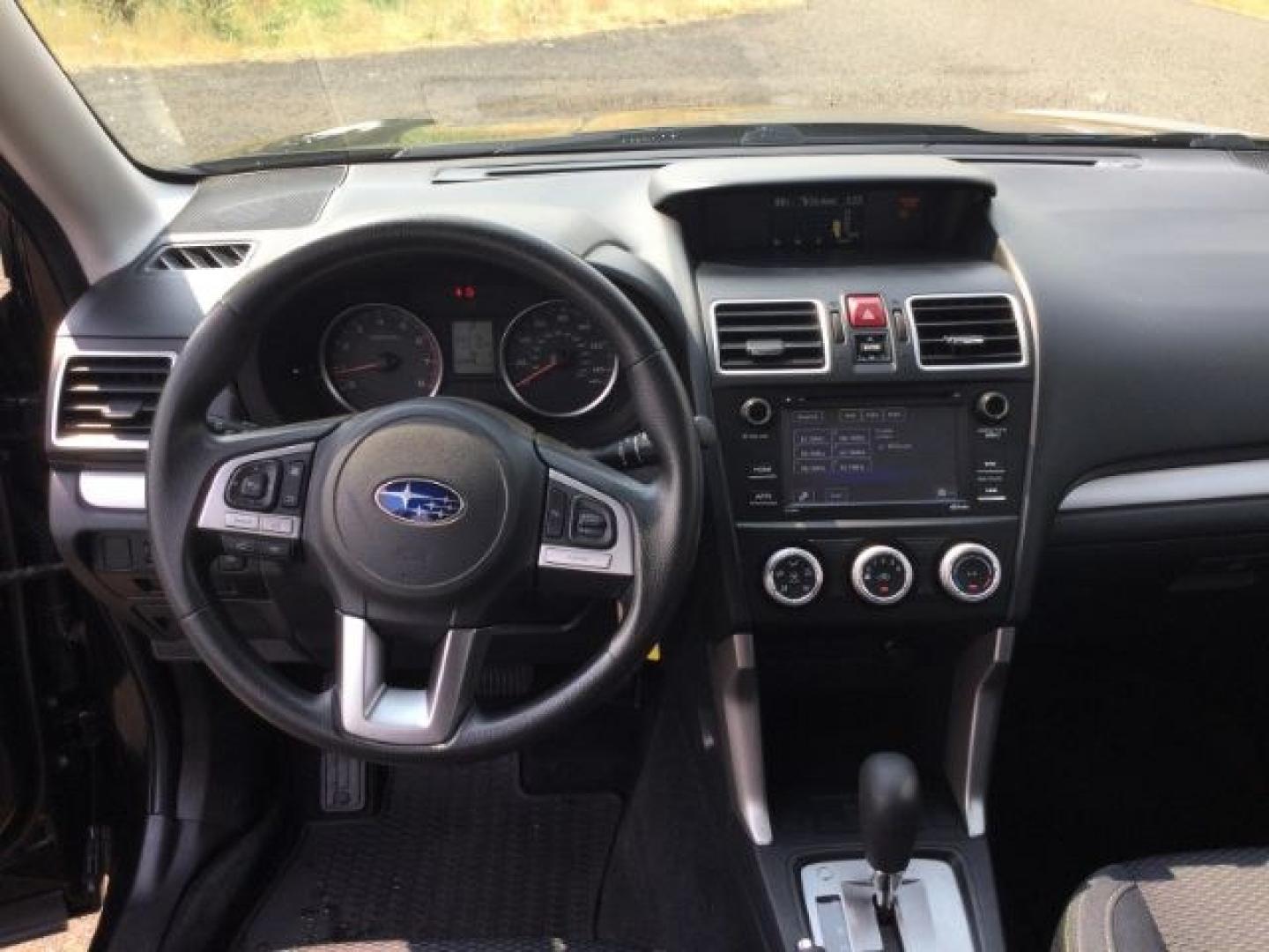 2018 Crystal Black Silica /Black Subaru Forester 2.5i (JF2SJABC3JH) with an 2.5L H-4 DOHC engine, CVT Automatic transmission, located at 1801 Main Street, Lewiston, 83501, (208) 743-9371, 46.417065, -117.004799- Photo#11