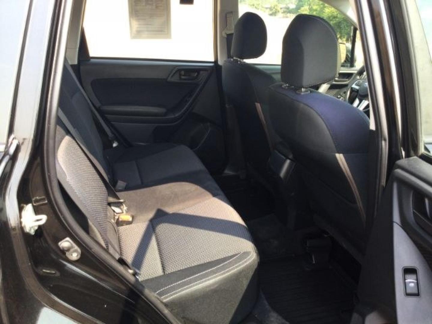 2018 Crystal Black Silica /Black Subaru Forester 2.5i (JF2SJABC3JH) with an 2.5L H-4 DOHC engine, CVT Automatic transmission, located at 1801 Main Street, Lewiston, 83501, (208) 743-9371, 46.417065, -117.004799- Photo#19