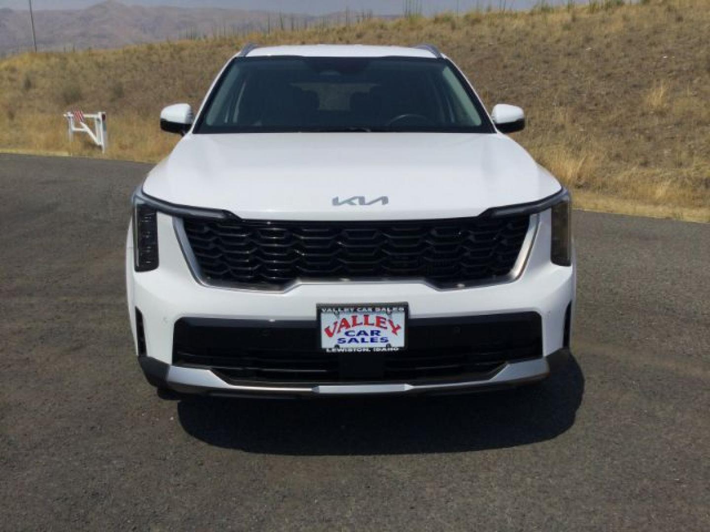 2025 Glacial White Pearl /Black Kia Sorento EX (5XYRHDJF8SG) with an 2.5L I-4 port/direct injection engine, Automatic, 8-Spd Dual-Clutch transmission, located at 1801 Main Street, Lewiston, 83501, (208) 743-9371, 46.417065, -117.004799- Photo#2