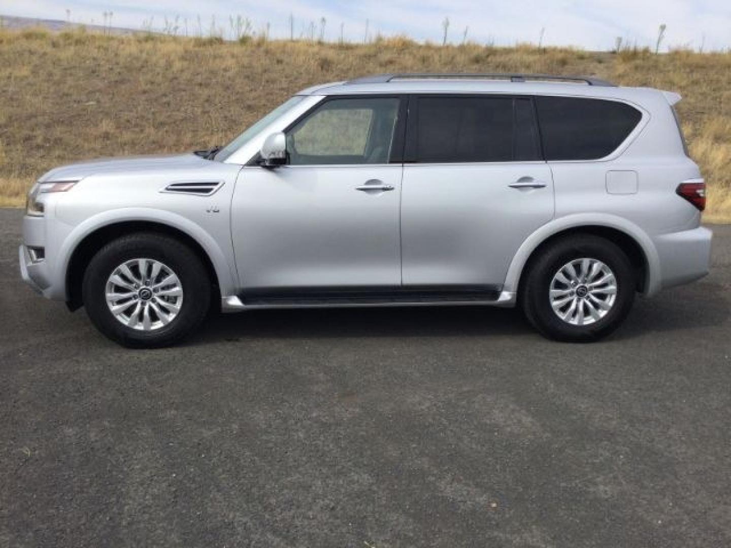 2021 Brilliant Silver Metallic /Charcoal Nissan Armada SV 4WD (JN8AY2AD0M9) with an Endurance 5.6L V-8 gasoline direct injection engine, 7-Speed Automatic transmission, located at 1801 Main Street, Lewiston, 83501, (208) 743-9371, 46.417065, -117.004799- Photo#9