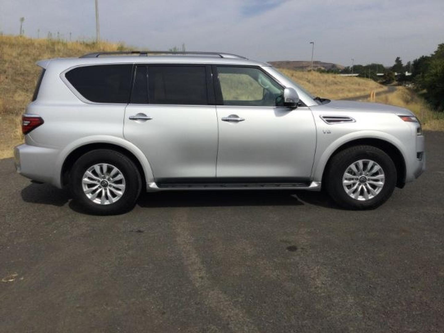 2021 Brilliant Silver Metallic /Charcoal Nissan Armada SV 4WD (JN8AY2AD0M9) with an Endurance 5.6L V-8 gasoline direct injection engine, 7-Speed Automatic transmission, located at 1801 Main Street, Lewiston, 83501, (208) 743-9371, 46.417065, -117.004799- Photo#19