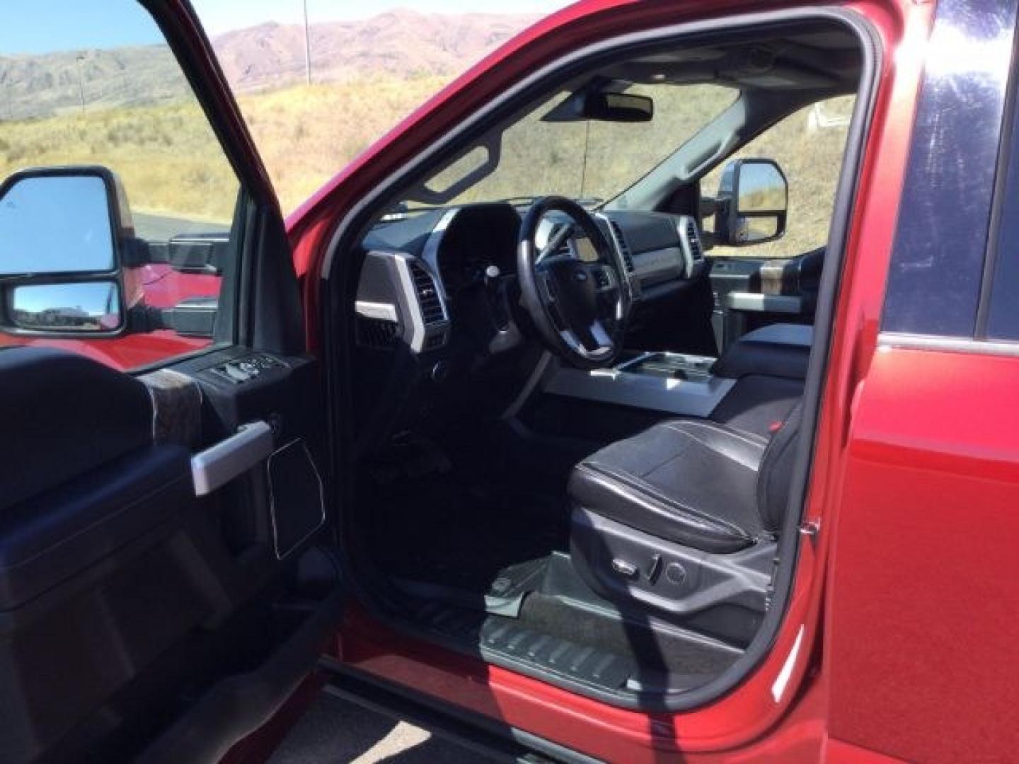 2017 Ruby Red Metallic Tinted Clearcoat /Black Ford F-350 LARIAT (1FT8W3BT7HE) with an Powerstroke 6.7L V-8 diesel direct injection engine, 6-Speed Automatic transmission, located at 1801 Main Street, Lewiston, 83501, (208) 743-9371, 46.417065, -117.004799- Photo#3