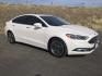 2017 White Platinum Metallic Tri-Coat /Medium Soft Ceramic Ford Fusion Titanium | Platinum (3FA6P0K9XHR) with an EcoBoost 2L I-4 direct injection engine, Automatic transmission, located at 1801 Main Street, Lewiston, 83501, (208) 743-9371, 46.417065, -117.004799- Photo#0