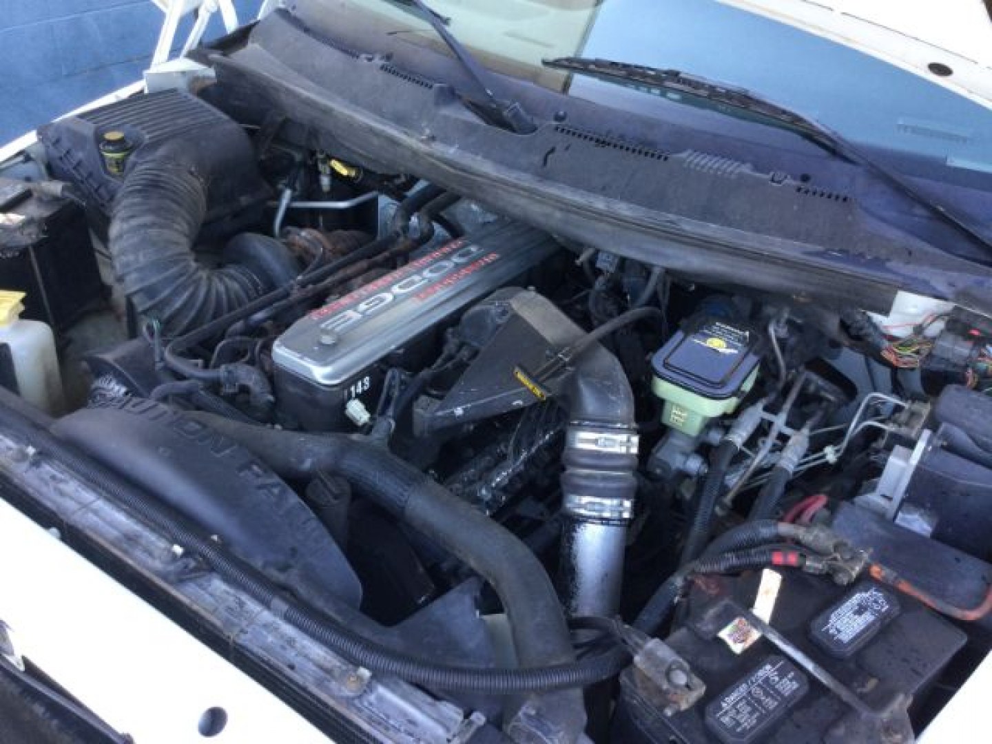 1997 Bright White /Mist Gray Dodge Ram 2500 SLT Laramie (3B7KF23D9VG) with an Cummins 5.9L I-6 diesel direct injection engine, Automatic transmission, located at 1801 Main Street, Lewiston, 83501, (208) 743-9371, 46.417065, -117.004799- Photo#14